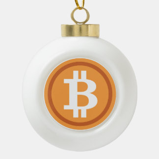 ビットコインクリスマスツリーオーナメントクリプトホリデイ セラミックボールオーナメント