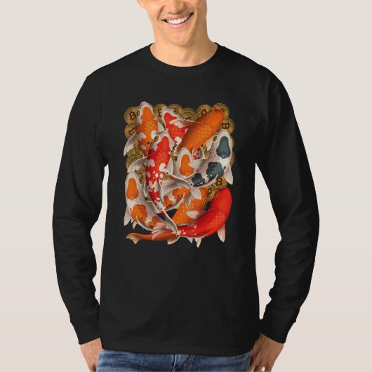 ビットコインコイ魚池 Tシャツ (正面)