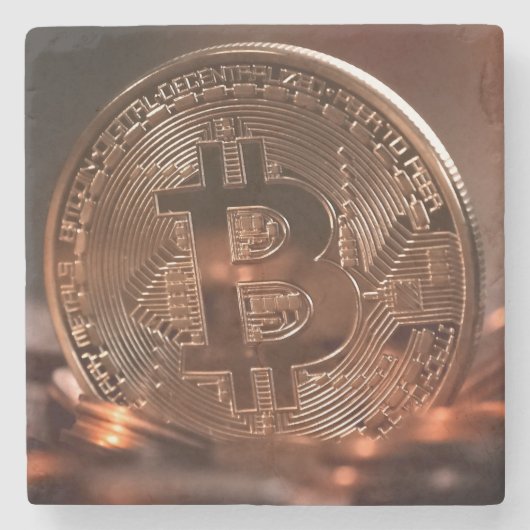 ビットコインコースター ストーンコースター (正面)