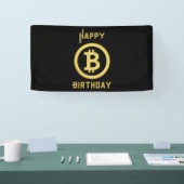 ビットコインゴールドの誕生日 1.6x3 ヴィニール 横断幕 (トレードショー)