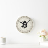 ビットコインサットドット ラウンド壁時計 (ホーム)
