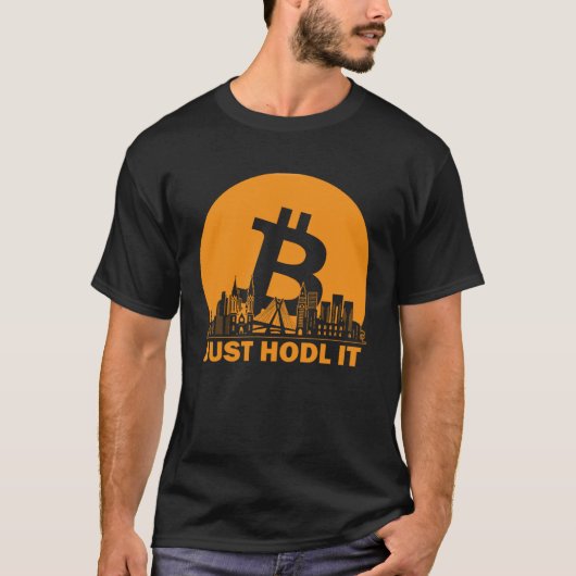 ビットコインサンパウロスカイラインサンパウロビットコインマキシム Tシャツ (正面)