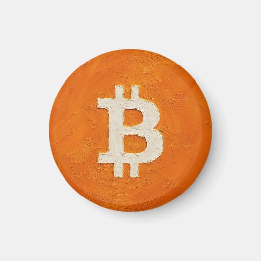 ビットコインスタンダード(オイル、スタイル:1) マグネット (正面)