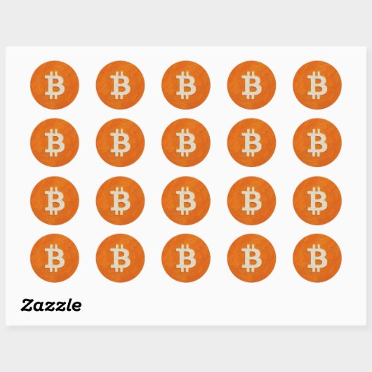 ビットコインスタンダード（オイル、スタイル：1） ラウンドシール (シート)