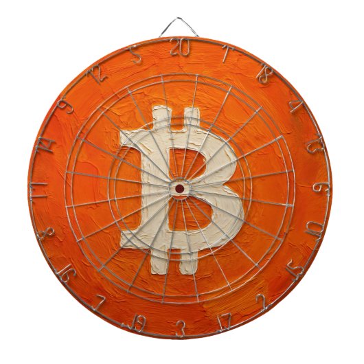 ビットコインスタンダード（オイル、スタイル：3） ダーツボード (正面)