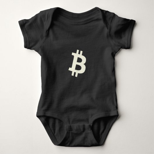 ビットコインスタンダード ₿ ベビーボディスーツ (正面)