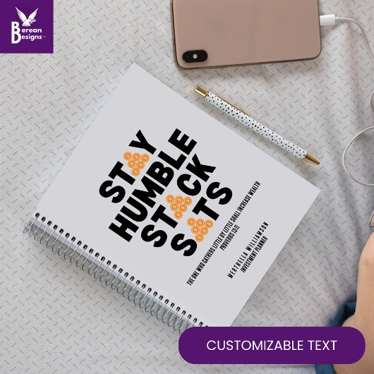 ビットコインステイ謙虚スタックSATSクリスチャン暗号 ノートブック