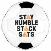 ビットコインステイ謙虚スタックSATS暗号 サッカーボール (正面)