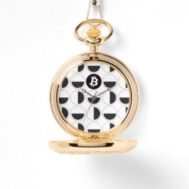 ビットコインデザイナーブラック&ホワイト 腕時計