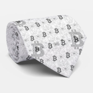 ビットコインデジタル暗号通貨パターン ネクタイ