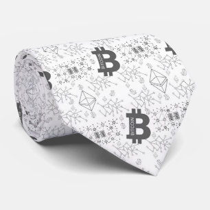 ビットコインデジタル暗号通貨 ネクタイ