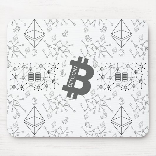 ビットコインデジタル暗号通貨 マウスパッド (正面)