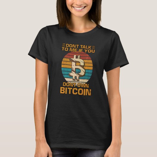 ビットコイントレーダー向け暗号資産投資家コーデ A BTC Tシャツ (正面)