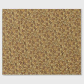 ビットコインパターンクリプトマネーカッコいい金ゴールド高級ギーク ラッピングペーパー (フラット)