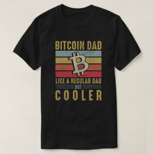 ビットコインパパクール- Crypto Tech-Savvy Fatherデザイン Tシャツ
