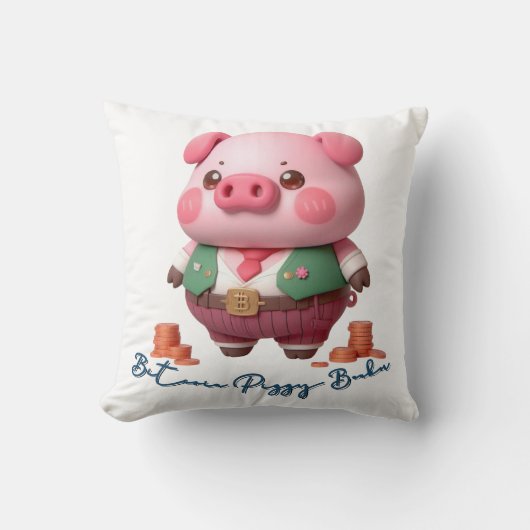 ビットコインピギーバンカー クッション (正面)