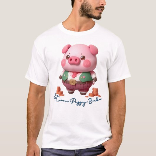 ビットコインピギーバンカー Tシャツ (正面)