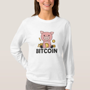 ビットコインピギーバンクホードルコインはデジタルを保持 Tシャツ