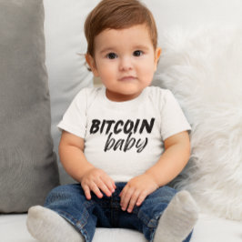 ビットコインベビー暗号通りスタイルギフトかわいい ベビーTシャツ
