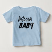ビットコインベビー暗号通りスタイルギフトモダン ベビーTシャツ (正面)