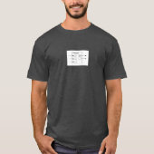 ビットコインホワイト紙-トランザクション図 Tシャツ (正面)