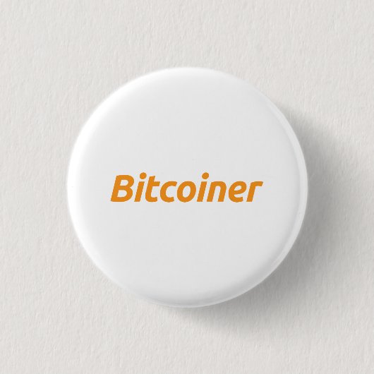ビットコインボタン – Bitcoiner Patch 缶バッジ (正面)