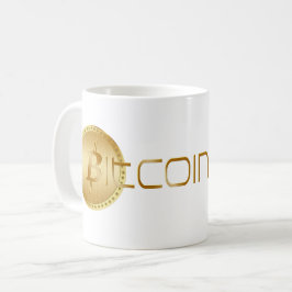 ビットコインマグ |金ゴールドロゴ(BTC) コーヒーマグカップ