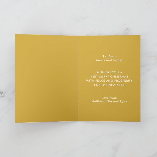 ビットコインメリークリスマス暗号通貨名前をカスタムする シーズンカード (内部)