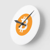 ビットコインラウンド時計 ラウンド壁時計 (傾斜)