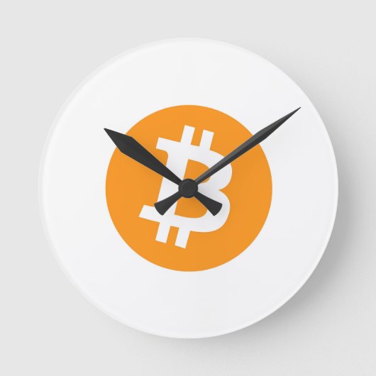 ビットコインラウンド時計 ラウンド壁時計 (正面)