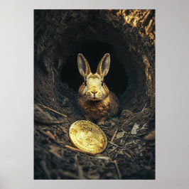 ビットコインラビットホール暗号バニー ポスター