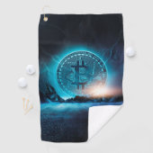 ビットコインランディング暗号BTC名パーソナライズされた ゴルフタオル (インサイチュ)