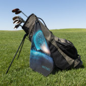 ビットコインランディング暗号BTC名パーソナライズされた ゴルフタオル (グリーン)