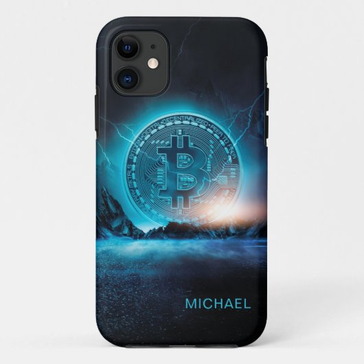 ビットコインランディング暗号BTC名パーソナライズされた Case-Mate iPhoneケース (裏面)