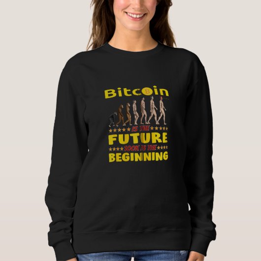 ビットコインレーザー眼進化の未来100kザB スウェットシャツ (正面)