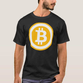 ビットコインロゴグラフィックプリント Tシャツ