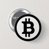 ビットコインロゴシンボル暗号通貨コインボタン 缶バッジ (正面&裏面)