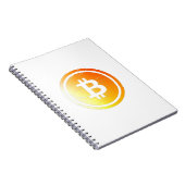 ビットコインロゴ グランジデザイン ノートブック (右側)