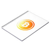 ビットコインロゴ グランジデザイン ノートブック (左側)