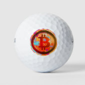 ビットコインロゴ ゴルフボール (正面)