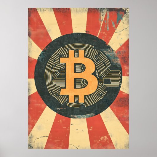 ビットコインヴィンテージ ポスター (正面)