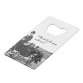 ビットコイン乞食 クレジットカード栓抜き (正面アングル)