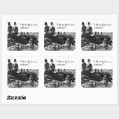 ビットコイン乞食 スクエアシール (シート)