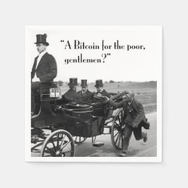 ビットコイン乞食 スタンダードカクテルナプキン