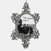 ビットコイン乞食 スノーフレークピューターオーナメント (左)