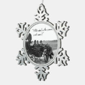 ビットコイン乞食 スノーフレークピューターオーナメント (右)