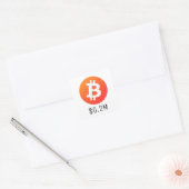 ビットコイン価格$200K ($0.2M) 100万 スクエアシール (封筒)