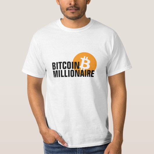 ビットコイン億万長者 Tシャツ (正面)