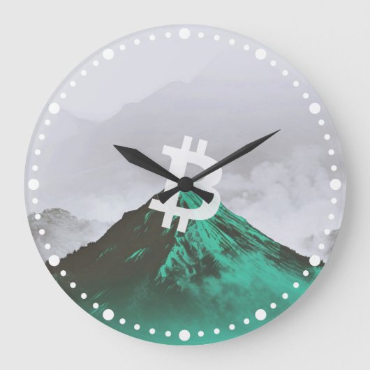 ビットコイン史上最高値(ATH) ラージ壁時計 (正面)