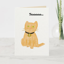 ビットコイン子猫ハッピーバースデー! カード